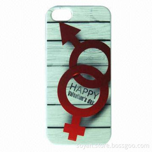 Sublimation 3D UV Printing PC Case for iPhone 5/5S, Valentine Day 2014, OEM Orders Highly Welcomed